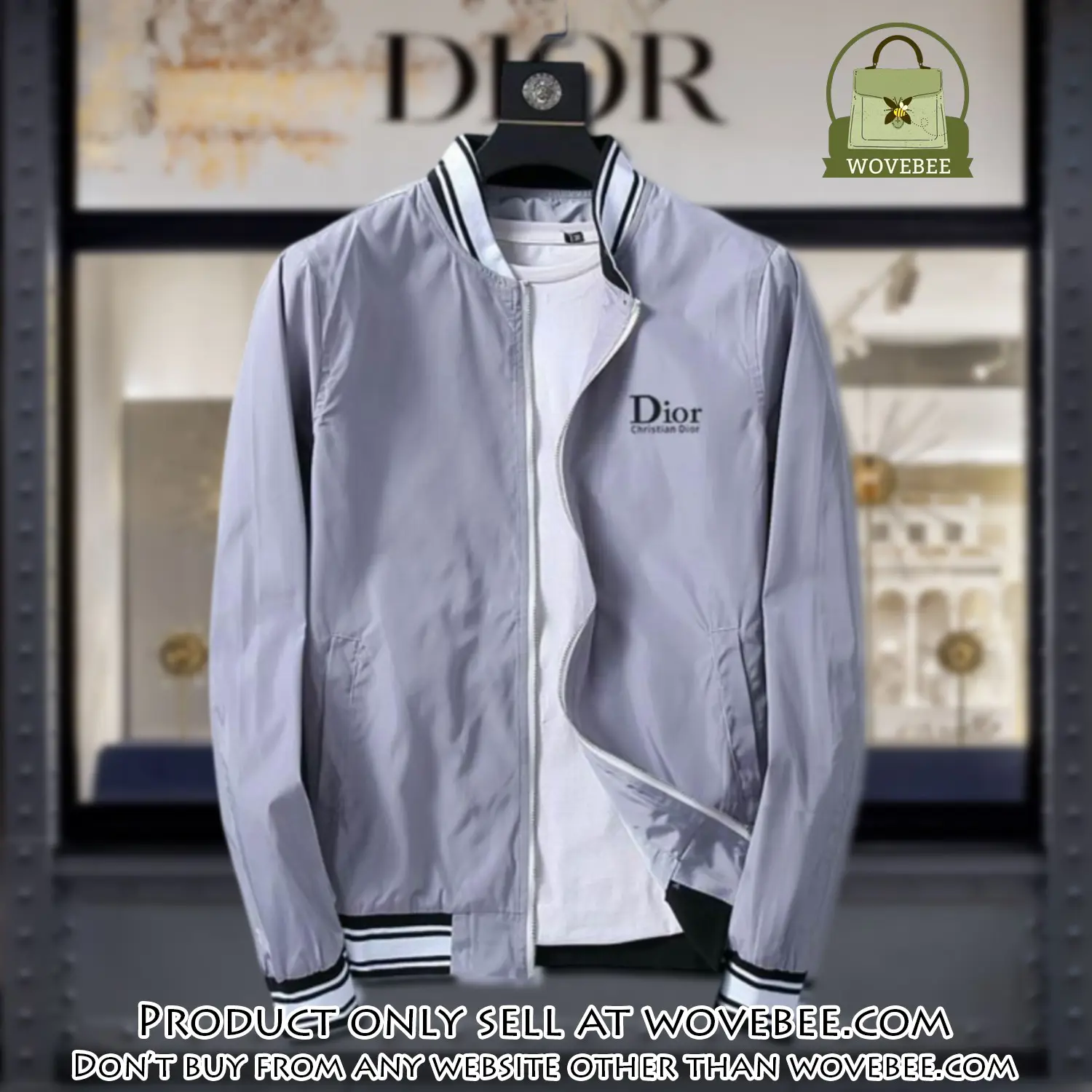 Dior luxury brand varsity zipper jacket vst1063 wvb1315952
